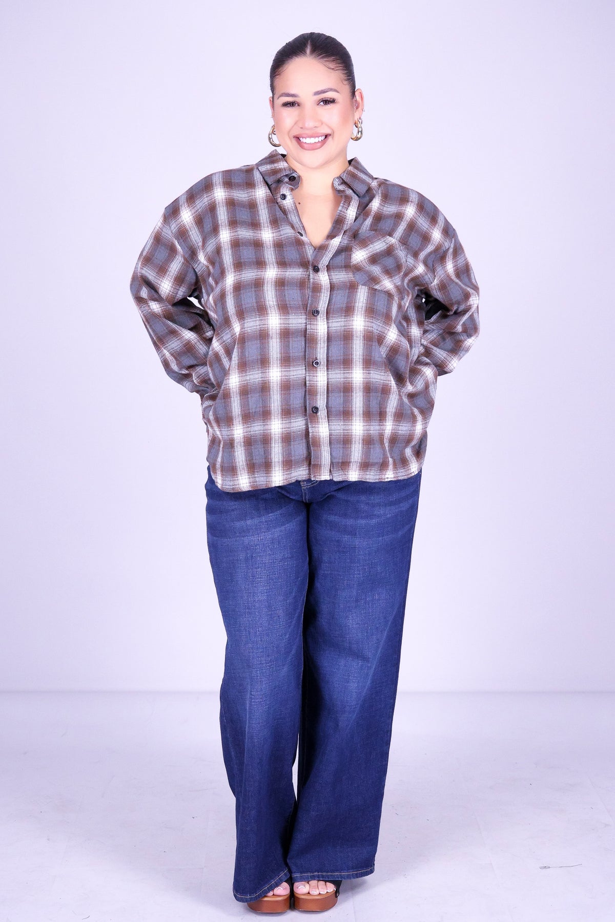 IF YOU REMEMBER PLAID TOP