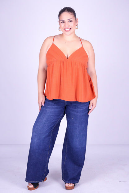 WITH FEELING BABYDOLL TOP