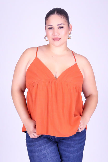 WITH FEELING BABYDOLL TOP