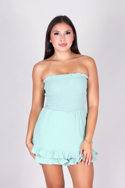 SUNNY BLOOM TUBE ROMPER