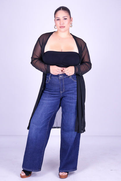 IN SOFT FOCUS CARDIGAN