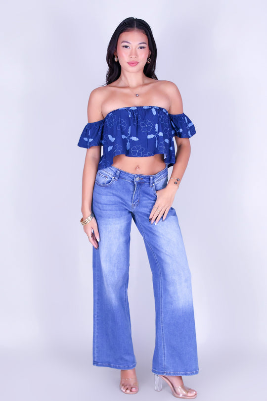 ULUA QUILT OFF SHOULDER TOP