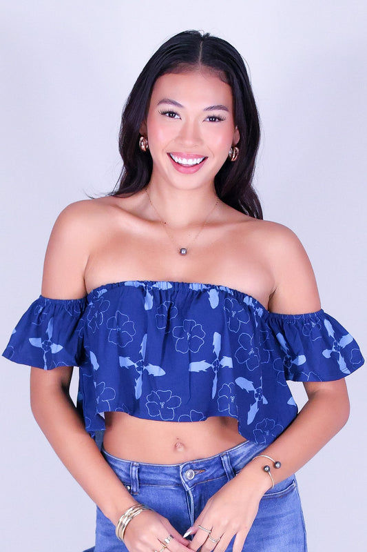 ULUA QUILT OFF SHOULDER TOP