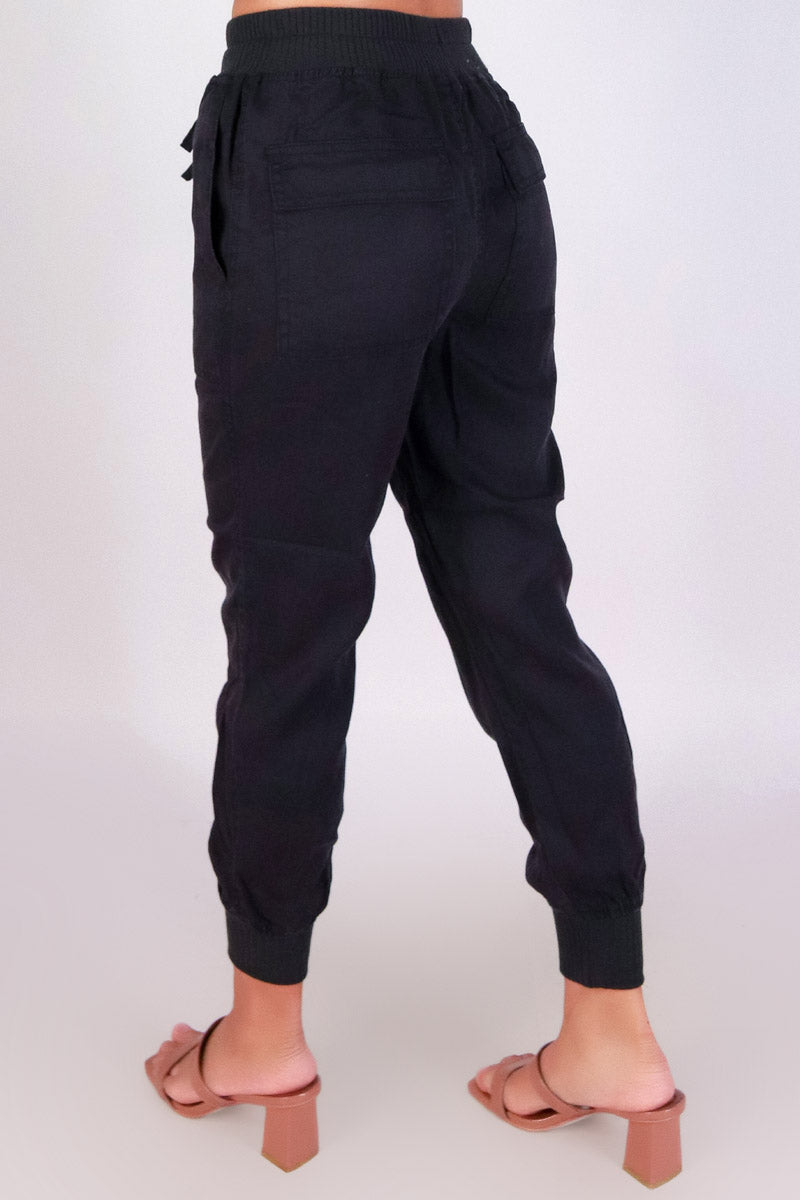 Jeans Warehouse Hawaii - SOLID WOVEN CAPRI&