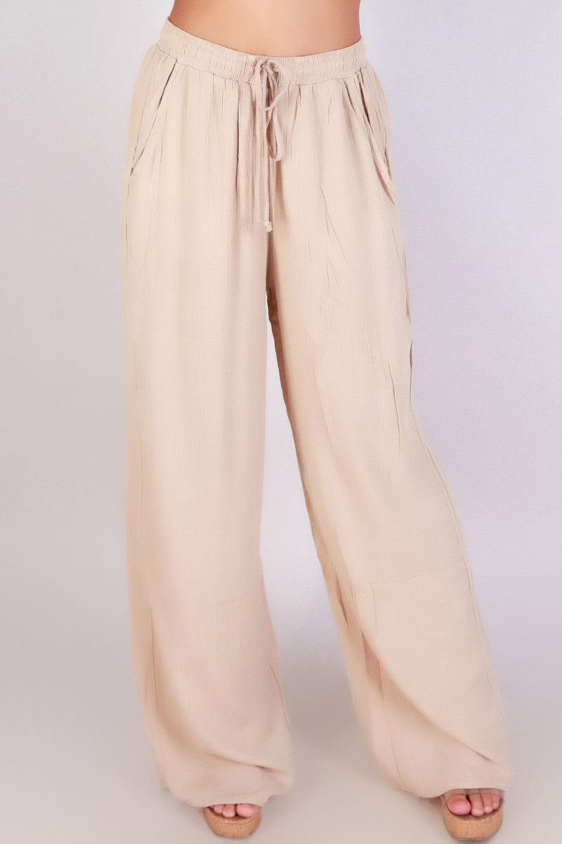 Jeans Warehouse Hawaii - SOLID WOVEN PANTS - CITY STRIDE PANTS | By AMBIANCE APPAREL