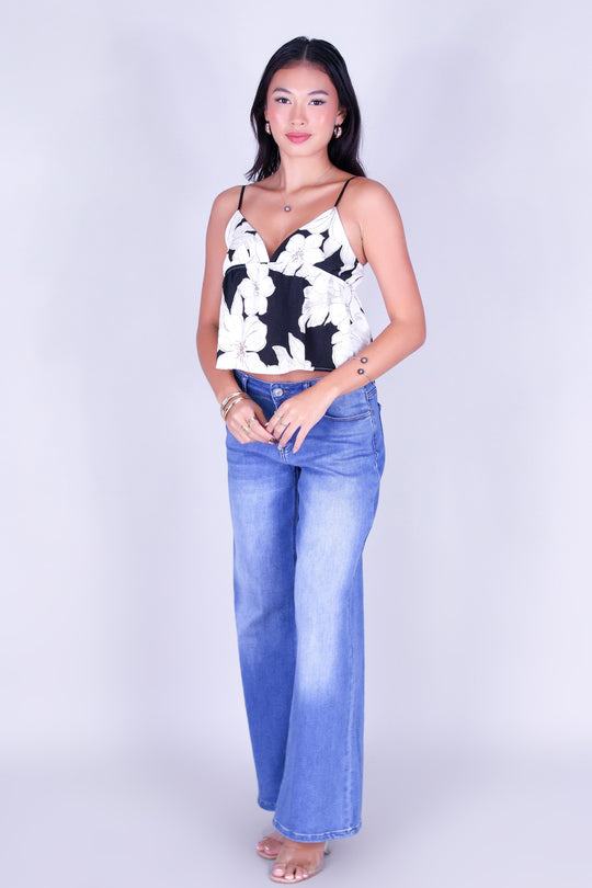 PRETTY PARADISE BABYDOLL TOP