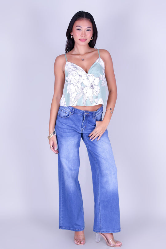 PRETTY PARADISE BABYDOLL TOP