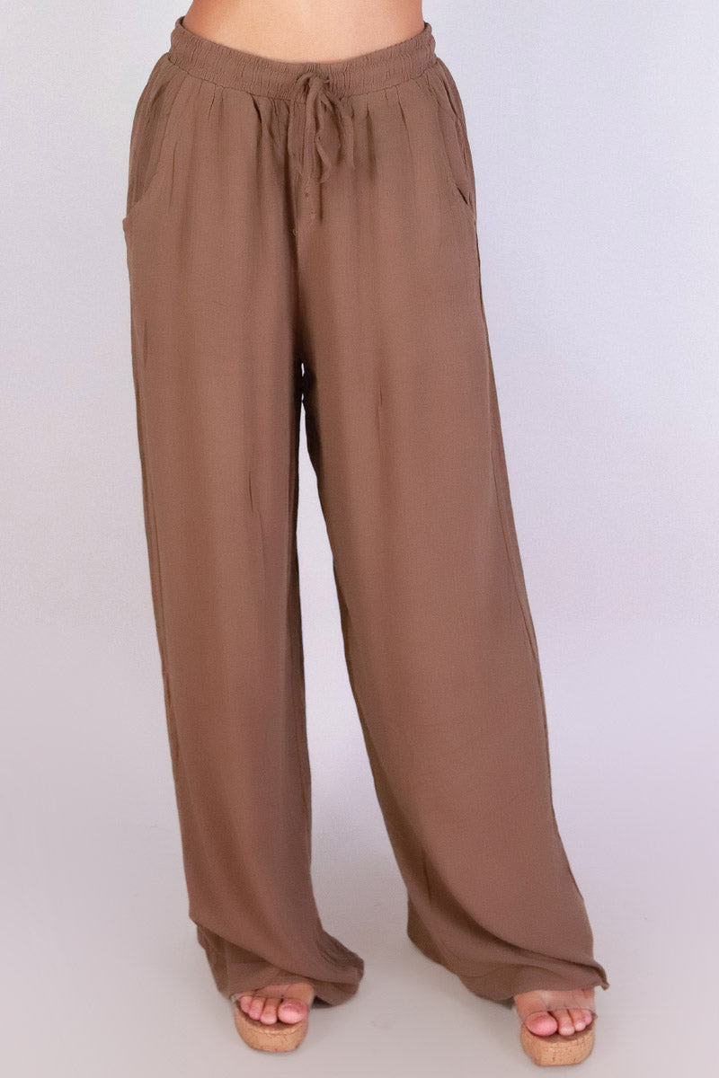 Jeans Warehouse Hawaii - SOLID WOVEN PANTS - CITY STRIDE PANTS | By AMBIANCE APPAREL