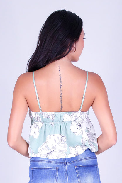 PRETTY PARADISE BABYDOLL TOP