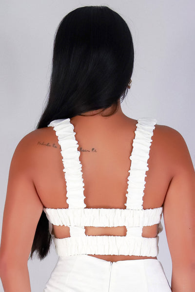 Jeans Warehouse Hawaii - MATCHING SEPARATES - TWIST & TELL CROP TOP | By PAPERMOON/ B_ENVIED