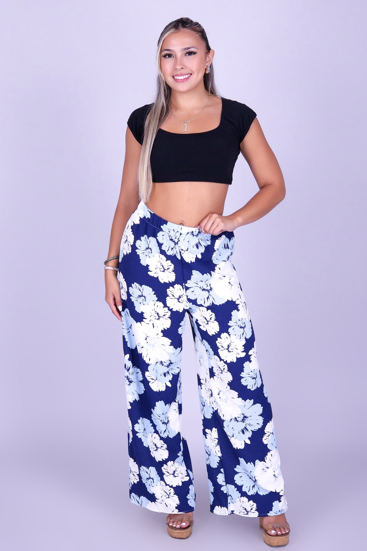 FLORAL VEIL PANTS