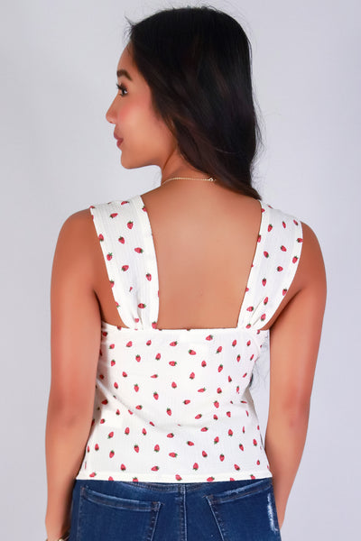 Jeans Warehouse Hawaii - SL PRINT - BERRY SWEET FLYAWAY TOP | By POPULAR 21