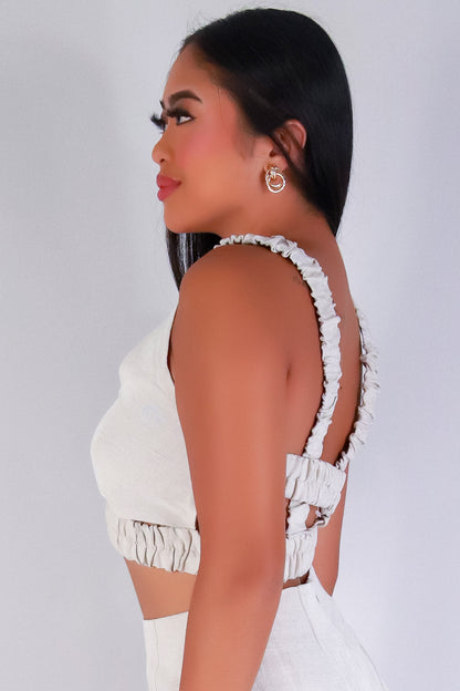 Jeans Warehouse Hawaii - MATCHING SEPARATES - TWIST & TELL CROP TOP | By PAPERMOON/ B_ENVIED