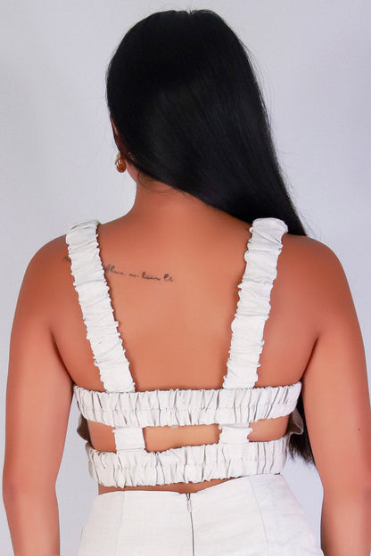 Jeans Warehouse Hawaii - MATCHING SEPARATES - TWIST & TELL CROP TOP | By PAPERMOON/ B_ENVIED