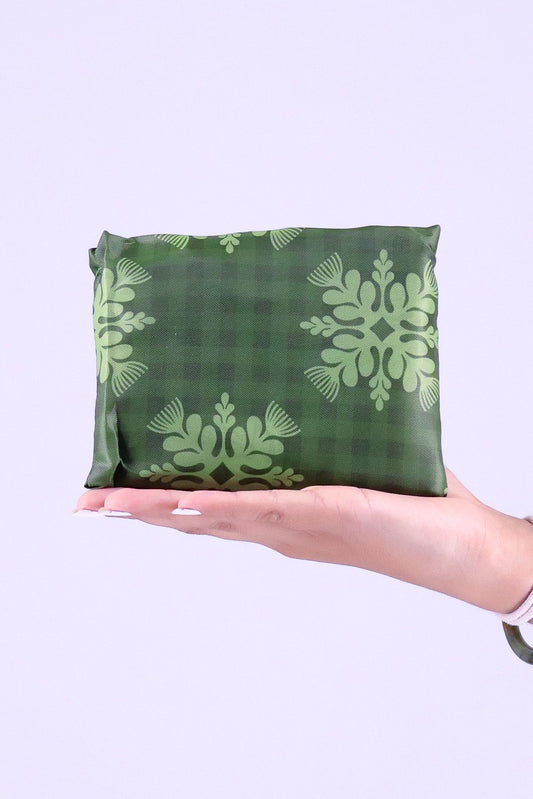 GINGHAM OHIA FOLDABLE BAG