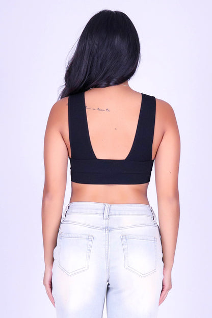 HERE FOR IT CROP TOP
