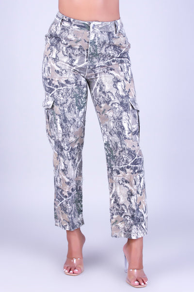 INTO THE WOODS HUNTING CAMO CARGO PANTS