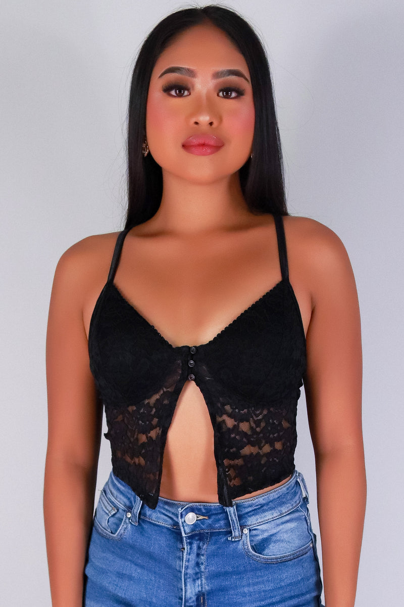 Jeans Warehouse Hawaii - SL CASUAL SOLID - LACE ESCAPE FLYAWAY TOP | By CRESCITA APPAREL/SHINE I