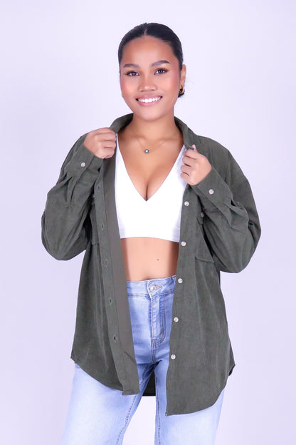 DON'T FORGET ME CORDUROY TOP