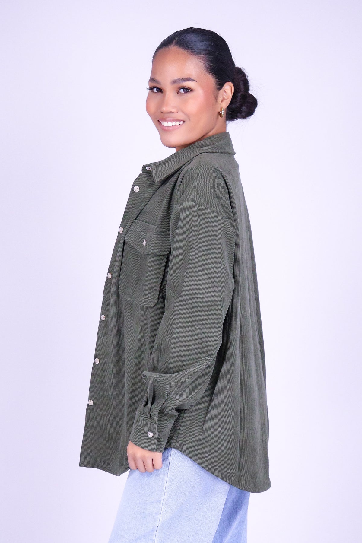 DON'T FORGET ME CORDUROY TOP