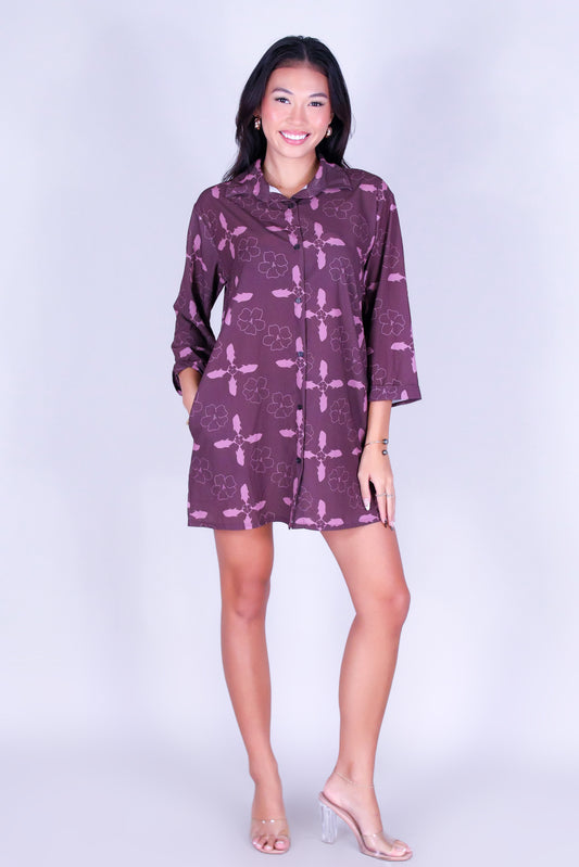 ULUA QUILT BUTTON DOWN DRESS