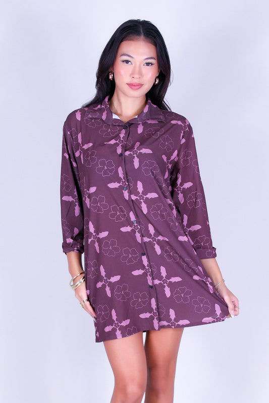 ULUA QUILT BUTTON DOWN DRESS