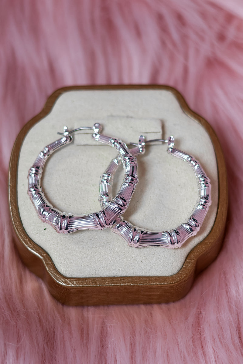 MINI BAMBOO HOOP EARRINGS