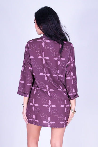 ULUA QUILT BUTTON DOWN DRESS