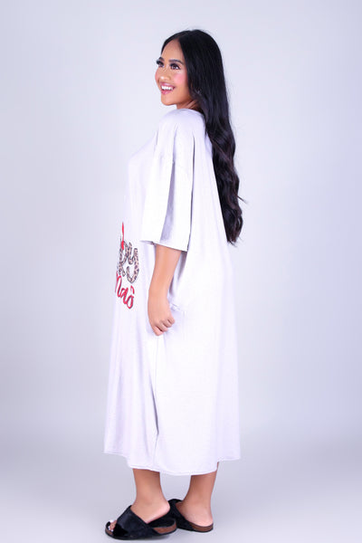 MERRY CHRISTMAS OVERSIZED NIGHTSHIRT PAJAMA