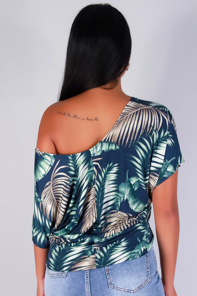 Jeans Warehouse Hawaii - SS PRINT - PALM PARADISE DOLMAN TOP | By PAPERMOON/ B_ENVIED