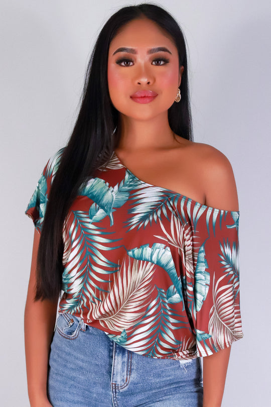 PALM PARADISE DOLMAN TOP