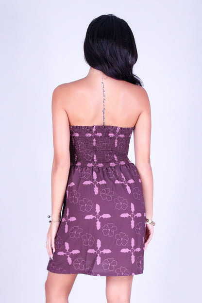 ULUA QUILT SMOCKED BABYDOLL DRESS