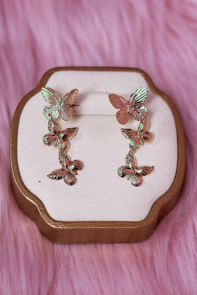 BUTTERFLY DANGLE EARRINGS
