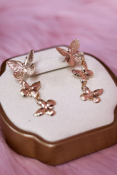 BUTTERFLY DANGLE EARRINGS