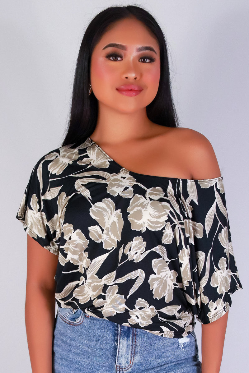 Jeans Warehouse Hawaii - SS PRINT - SLIP INTO ROMANCE DOLMAN TOP | By PAPERMOON/ B_ENVIED