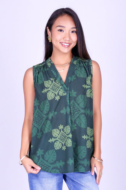 MONSTERA QUILT BLOUSE