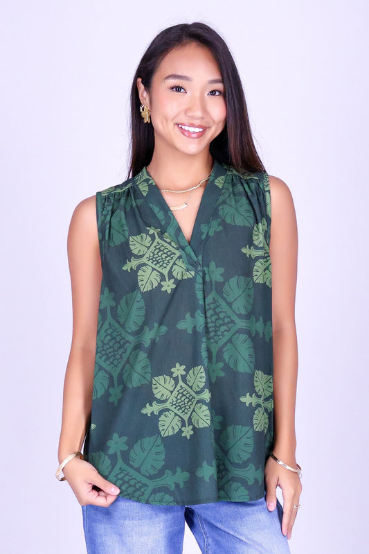 MONSTERA QUILT BLOUSE