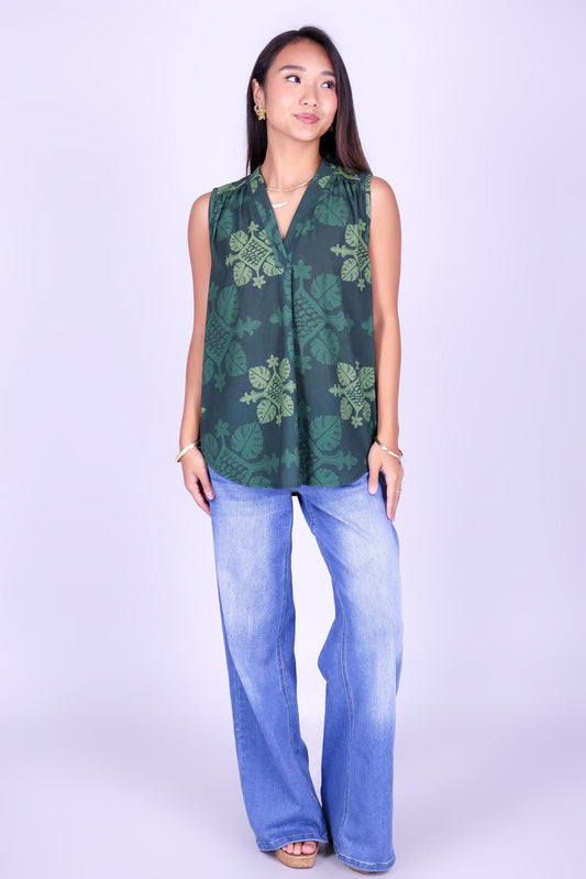 MONSTERA QUILT BLOUSE