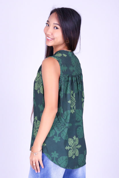 MONSTERA QUILT BLOUSE