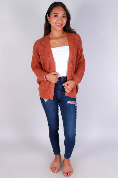 Jeans Warehouse Hawaii - SOLID SHT SLV CARDIGANS - COMFY CHIC SWEATER | By BE COOL