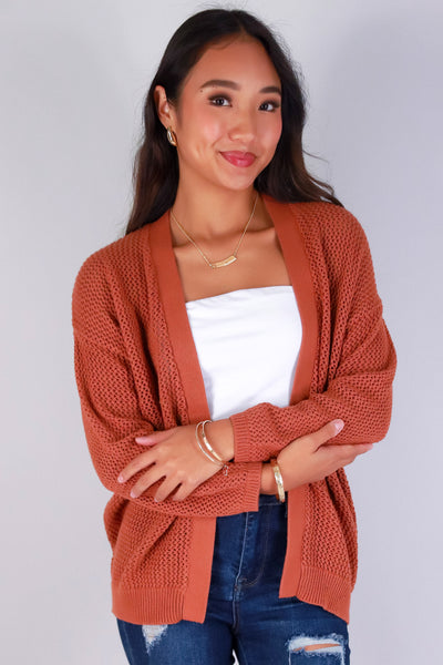Jeans Warehouse Hawaii - SOLID SHT SLV CARDIGANS - COMFY CHIC SWEATER | By BE COOL