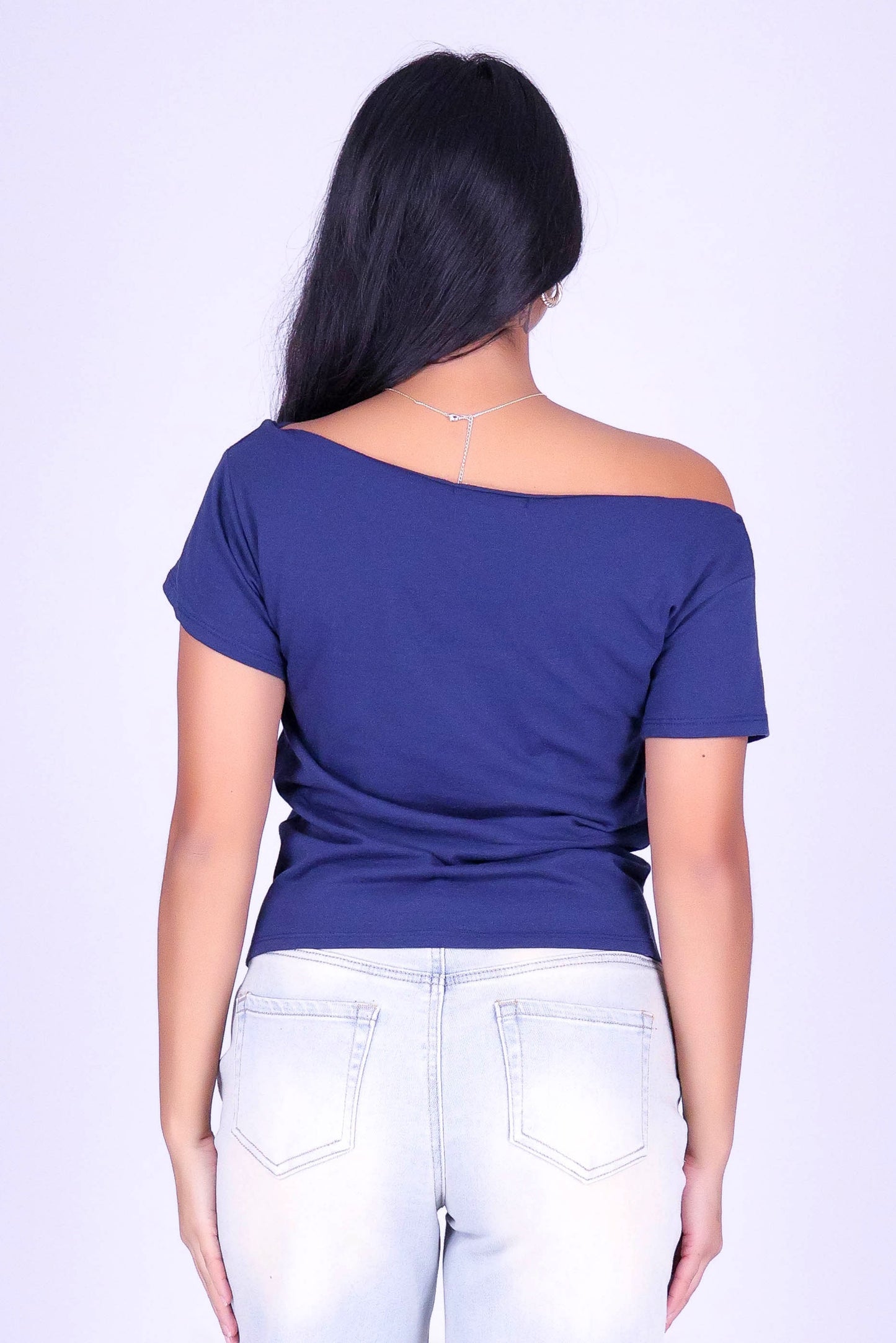 VARSITY OFF SHOULDER TEE