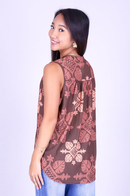 MONSTERA QUILT BLOUSE