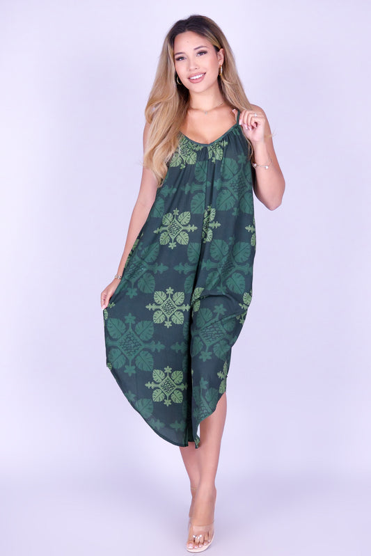MONSTERA QUILT NO WAIST JUMPSUIT