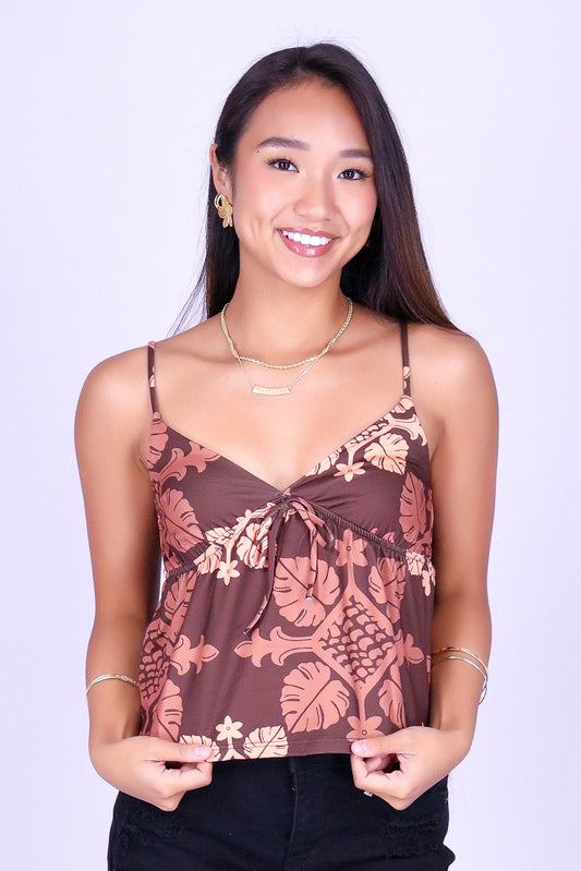 MONSTERA QUILT BABYDOLL TOP