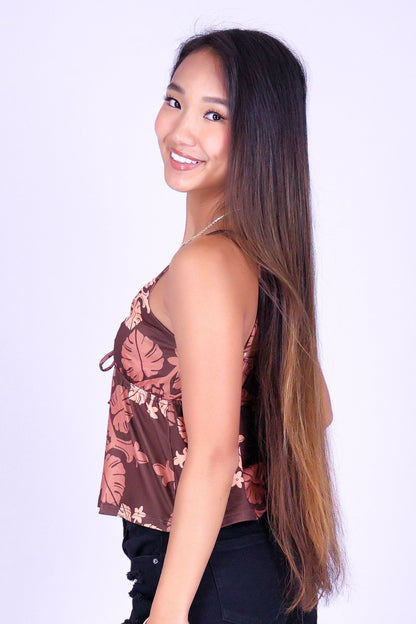 MONSTERA QUILT BABYDOLL TOP