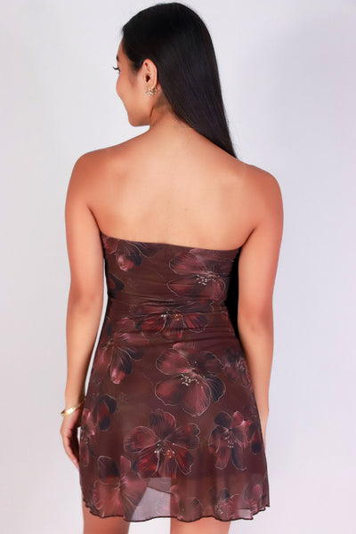 Jeans Warehouse Hawaii - S/L SHORT PRINT DRESSES - SECOND GLANCE TUBE DRESS | By MEEK DBA LAC BLEU