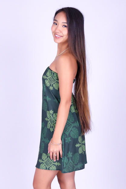 MONSTERA QUILT MINI TUBE DRESS