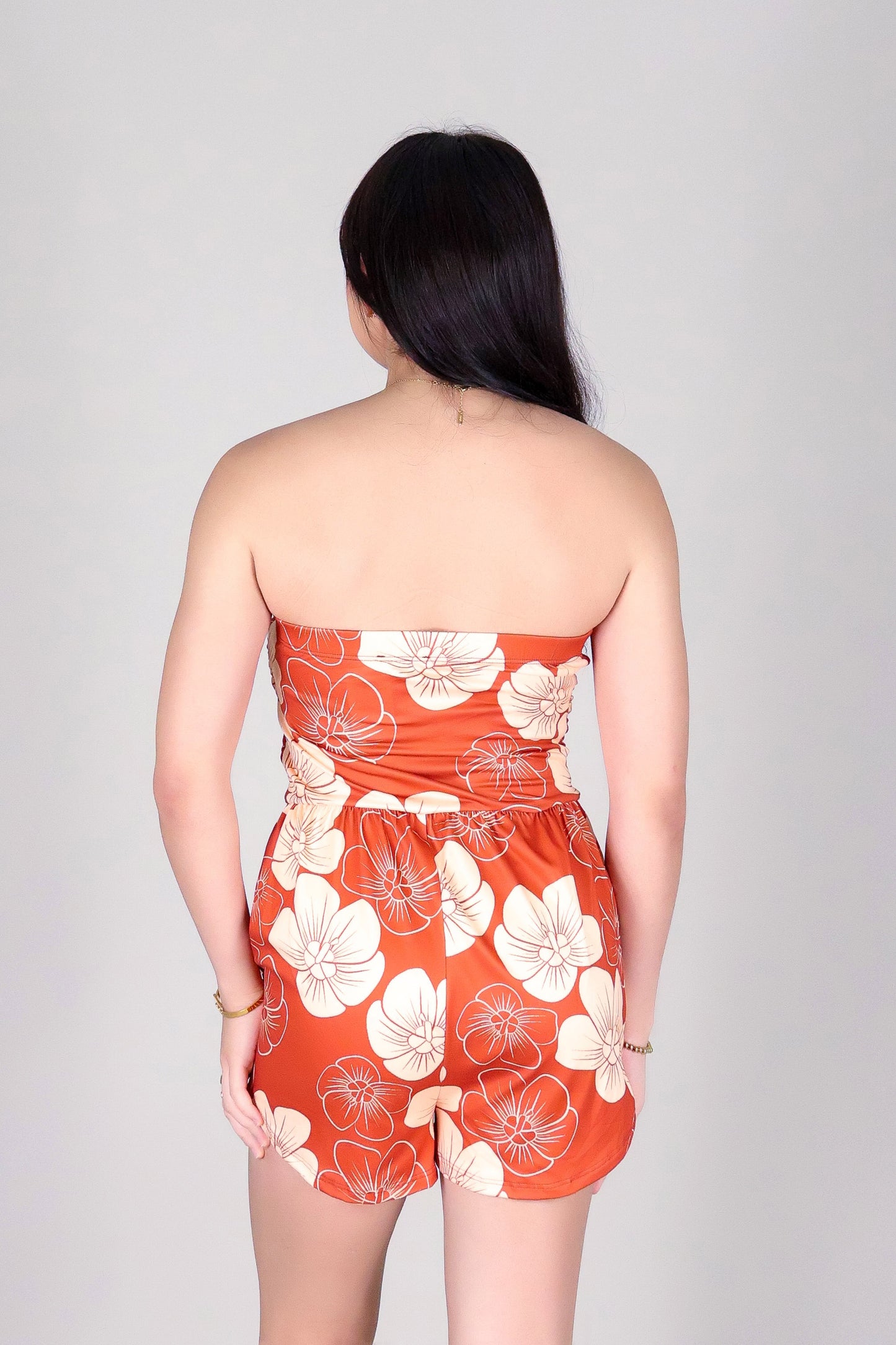 HAU FLOWER TUBE ROMPER