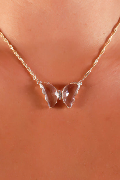 Jeans Warehouse Hawaii - NECKLACE SHORT PENDANT - WHISPERING WINGS BUTTERFLY NECKLACE | By PRINCE CO